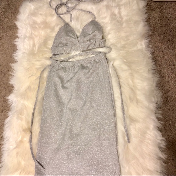 2 Piece Bandage Bodycon Sequin - Picture 4 of 5